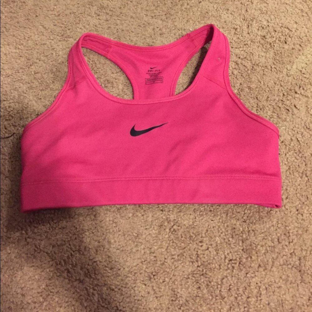 Barely worn pink Nike sports bra